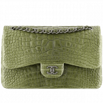 Chanel Alligator Classic Flap Jumbo Bag