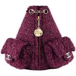 Chanel Aubergine Tweed Backpack is Back Mini Bag