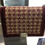 Chanel Burgundy Boy Chanel Tweed Large Bag