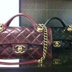 Chanel Burgundy/Black Castle Rock Bag