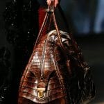 Prada Brown Croc Bowler Bag - Fall 2013