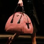 Prada Red/White Checkered Bowler Bag - Fall 2013