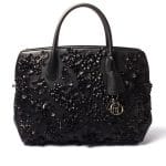 Dior Black Embellished Dior Bar Bag
