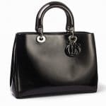 Dior Black Patent Diorissimo Bag