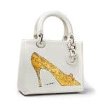 Dior White Andy Warhol Lady Dior Bag