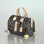Louis Vuitton Black Mongram Multicolore Speedy 30 Bag