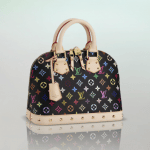 Louis Vuitton Black Monogram Multicolore Alma PM Bag