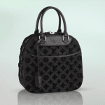 Louis Vuitton Black Suede Tuffetage Deauville Bag