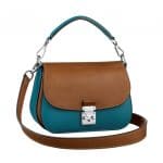 Louis Vuitton Bleu/Tan Vivienne S-Lock Bag