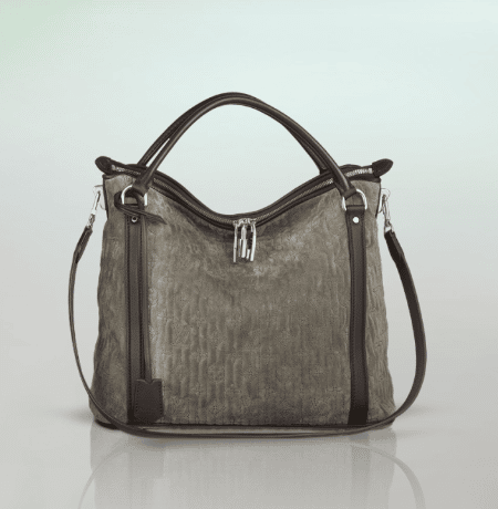 Louis Vuitton Gris Pearl Monogram Antheia Leather Ixia MM Bag Louis Vuitton