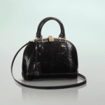 Louis Vuitton Noir Python Alma BB Bag