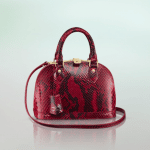 Louis Vuitton Rouge Python Alma BB Bag