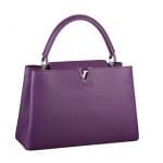 Louis Vuitton Violet Capucines MM Bag