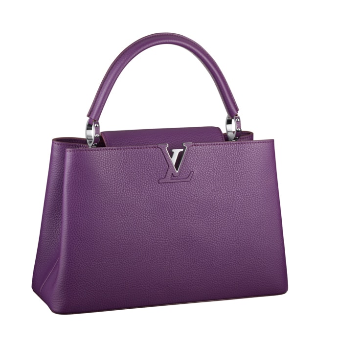 Louis Vuitton Violet Capucines MM Bag