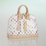 Louis Vuitton White Monogram Multicolore Alma GM Bag