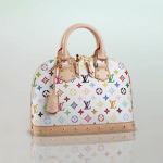 Louis Vuitton White Monogram Multicolore Alma PM Bag