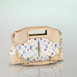 Louis Vuitton White Monogram Multicolore Judy MM Bag