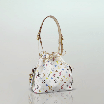 Louis Vuitton Monogram Multicolore Petit Noé - White Bucket Bags