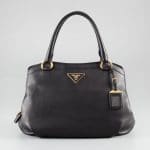 Prada Black Cervo Shoulder Bag