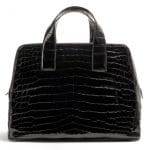 Prada Black Croc Tote Bag