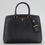 Prada Black Saffiano Parabole Tote Bag