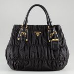 Prada Black Tessuto Gaufre Tote Bag