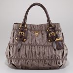 Prada Brown Tessuto Gaufre Tote Bag