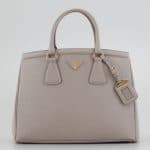 Prada Gray Saffiano Parabole Tote Bag