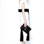 Proenza Schouler Black Crocodile Flap Bag - Resort 2014