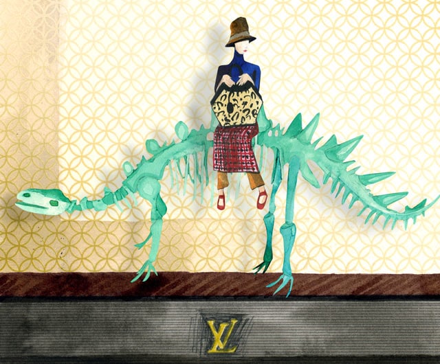 Louis Vuitton Fifth Avenue – Dinosaur Window Display