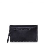 Valentino Black Rockstud Clutch Bag