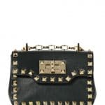 Valentino Black Rockstud Shoulder Bag