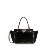 Valentino Black Rockstud Tote Mini Bag