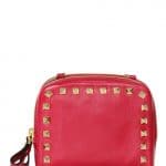 Valentino Fuchsia Soft Leather Rockstud Shoulder Bag