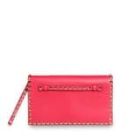 Valentino Pink Rockstud Clutch Bag