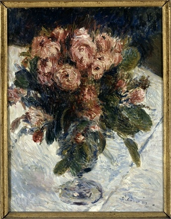 Auguste Renoir, Roses mousseuses Painting