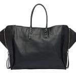 Balenciaga Black Papier A4 Zip Around Bag 1