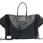 Balenciaga Black Papier A4 Zip Around Bag
