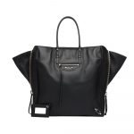 Balenciaga Black Papier Ledger Zip Around Bag