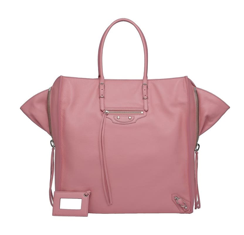 Balenciaga Pink Papier A5 Leather Tote Bag Pony-style calfskin ref.501216 -  Joli Closet