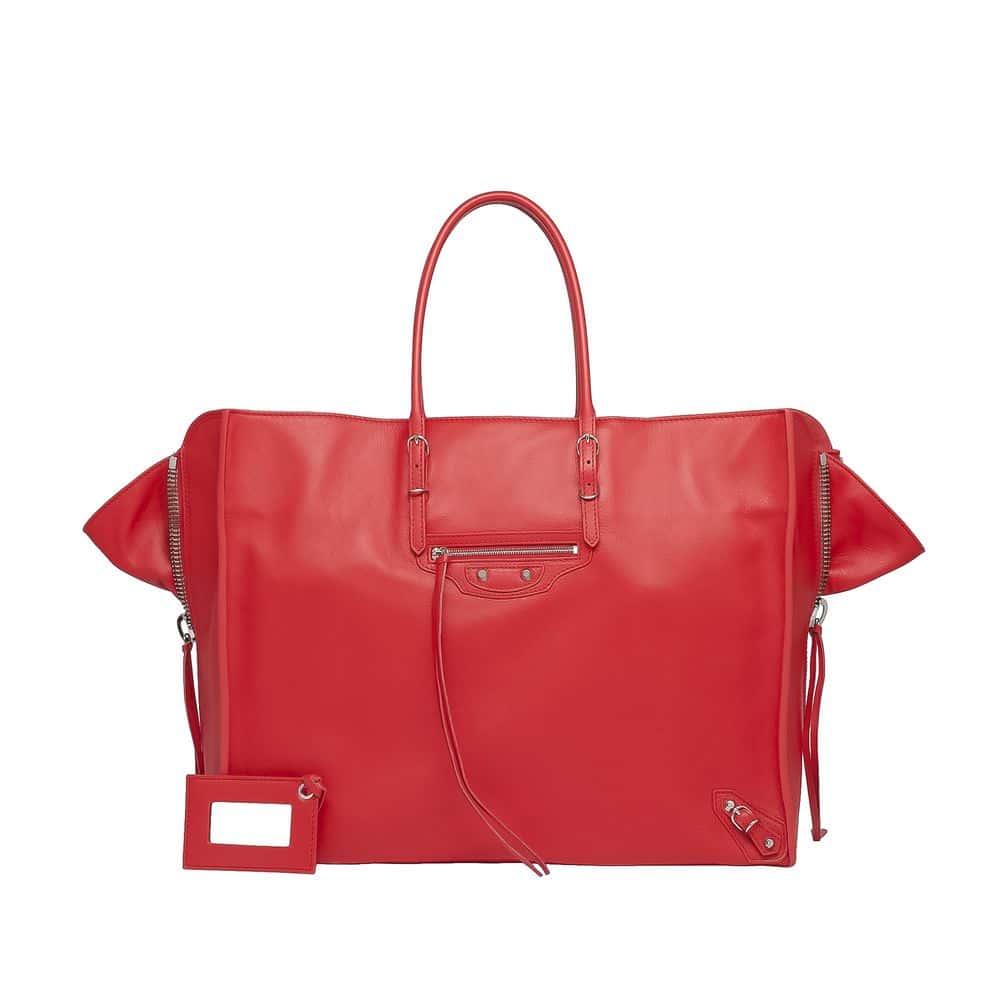 Balenciaga Papier A5 Zip Around Tote Bag Dark Red, $1,765, Neiman Marcus