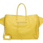 Balenciaga Yellow Jaune Papier A4 Zip Around bag
