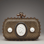 Bottega Veneta Brique Verre Irise Brown Zircon Porcelain Bronze Ayers Knot Bag - Fall 2013