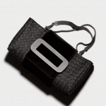 Bottega Veneta Nero Carta Intrecciata Velvet Bag 2