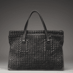 Bottega Veneta Nero Intreccio Tricot Rafia Bag - Fall 2013