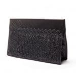 Bottega Veneta Nero Intreccio Tricot Rafia Clutch Bag - Fall 2013