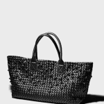 Bottega Veneta Nero Nodini Cabat Bag