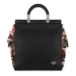 Givenchy Black/Printed Roses House De Givenchy Small Bag