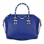 Givenchy Bright Blue With Striped Ayers Antigona Small Bag