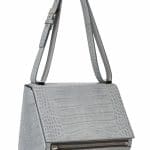 Givenchy Grey Crocodile Pandora Box Medium Bag